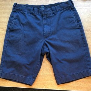 32W JCrew Navy Blue Khaki Shorts